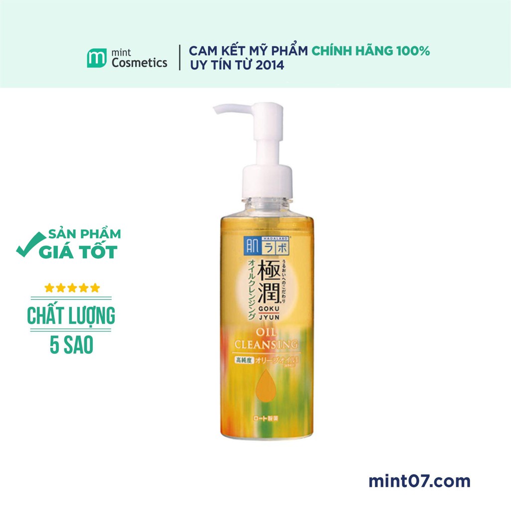 Dầu Tẩy Trang Rửa Mặt Hada Labo Gokujyun Cleansing Oil 200ml