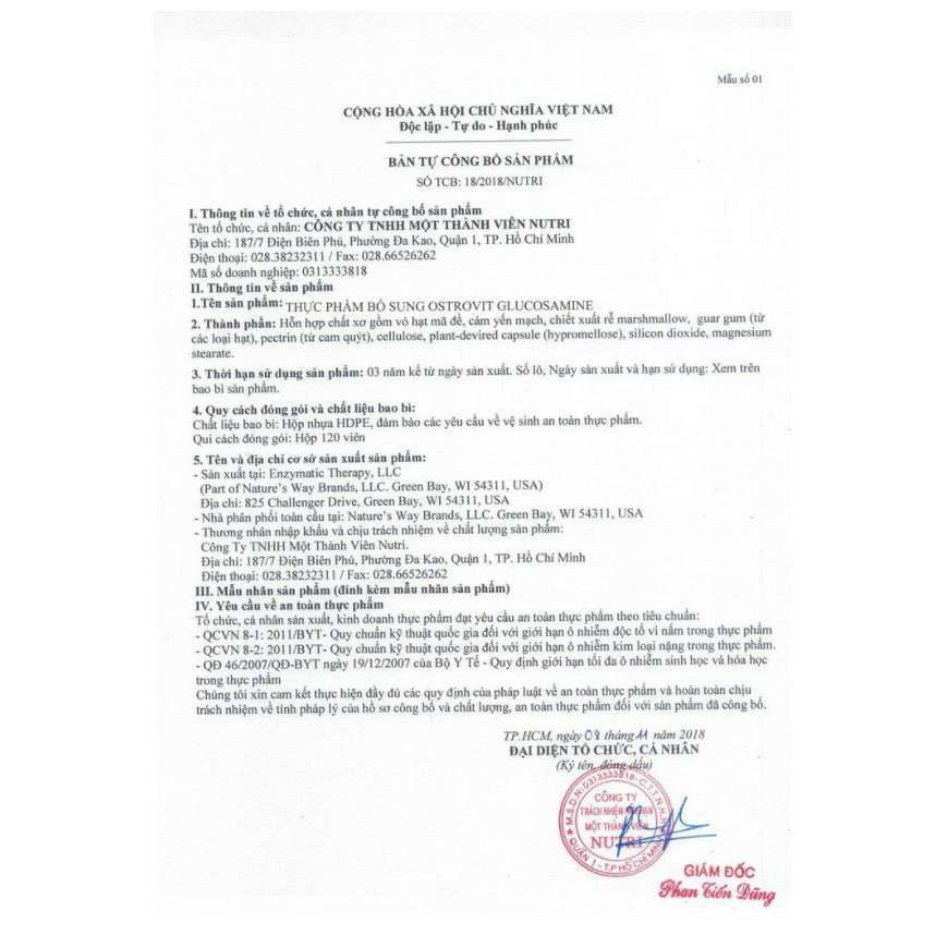 Ostrovit Hỗ Trợ Sụn Khớp Glucosamine + MSM + Chondroitin