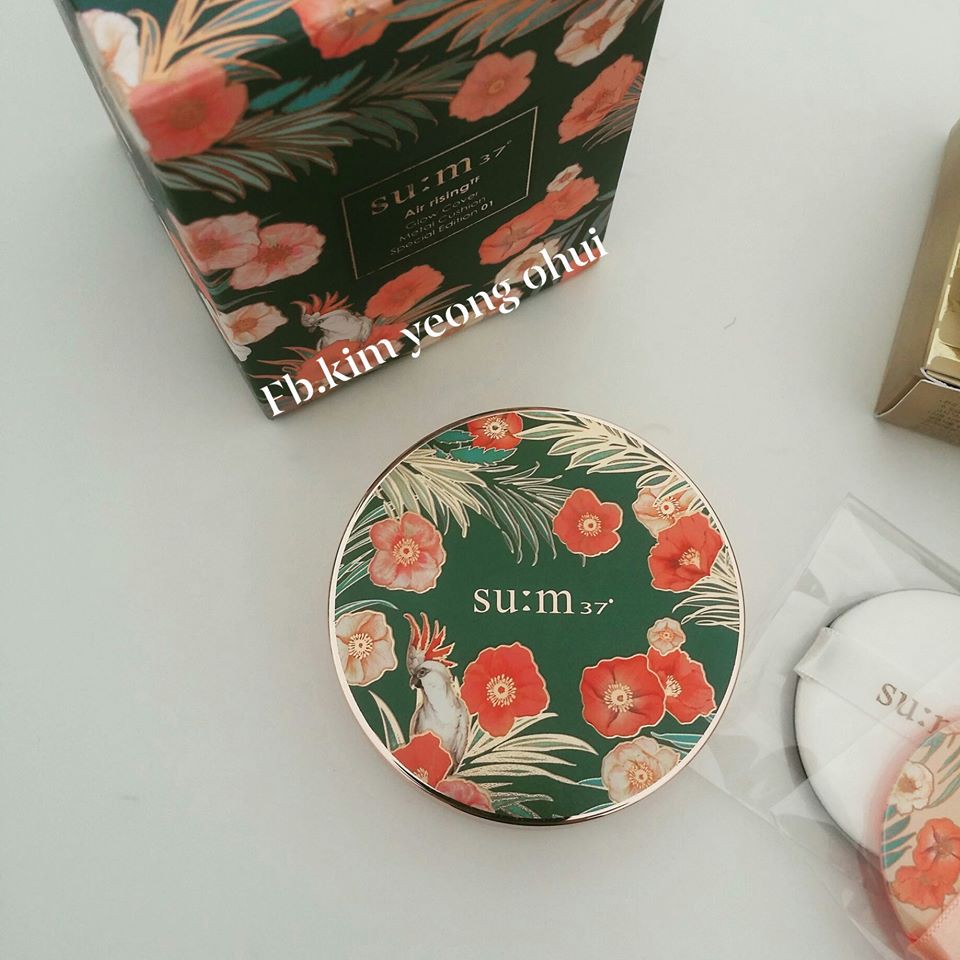 phấn nước sum37 air rising glow cover metal cushion bản limited