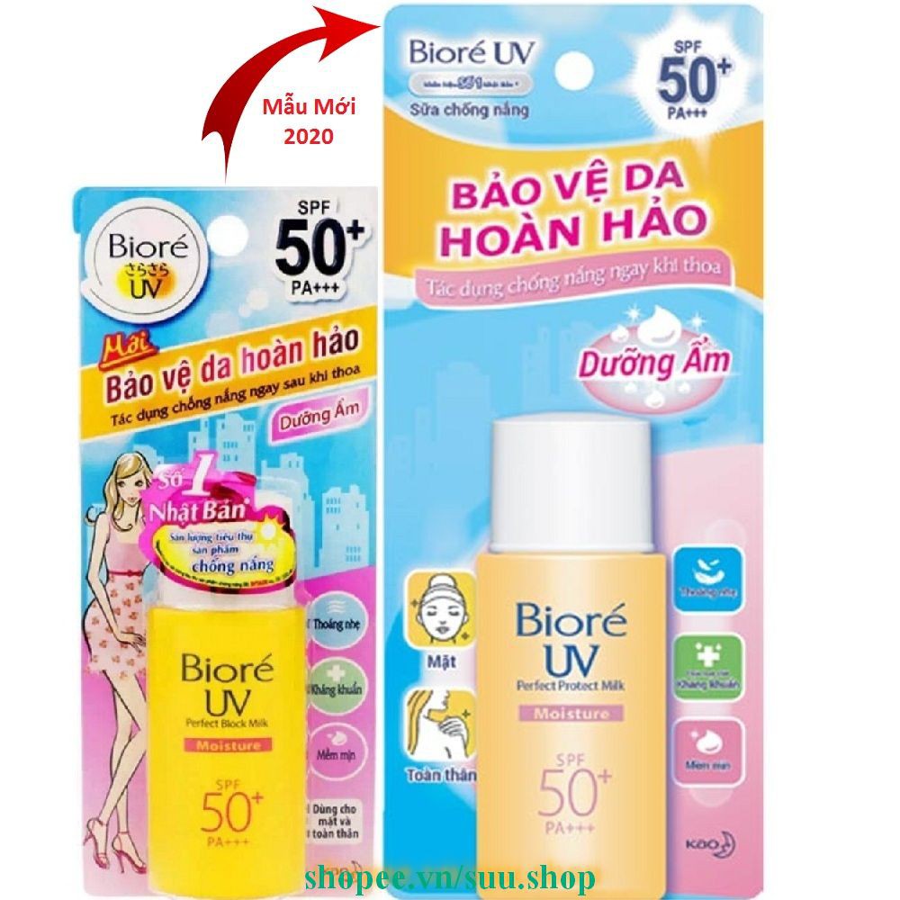 Sữa Chống Nắng Dưỡng Ẩm 25ml Biore Moistureuv SPF50+/PA+++ Bảo Vệ Da Hoàn Hảo, suu.shop Cam Kết 100% Chính Hãng. | BigBuy360 - bigbuy360.vn