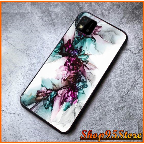 Ốp lưng phủ bóng Realme X2 Realme X2 pro Realme 3 Realme 3 pro Realme C1 Realme C2 C20 C11 C12 C15 họa tiết Vân đá 2