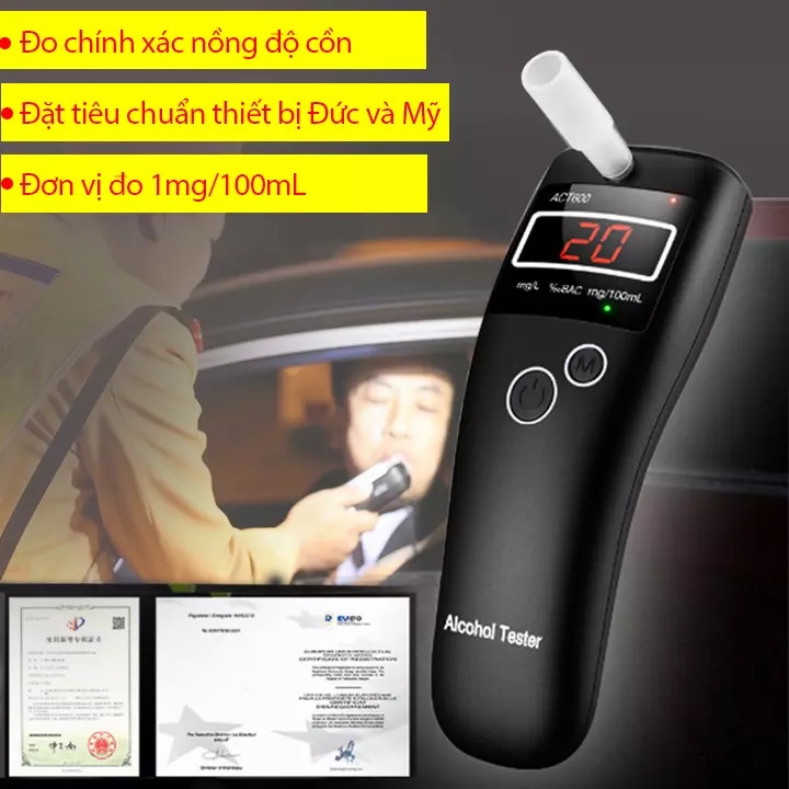 Máy Đo Nồng Độ Cồn Cao Cấp