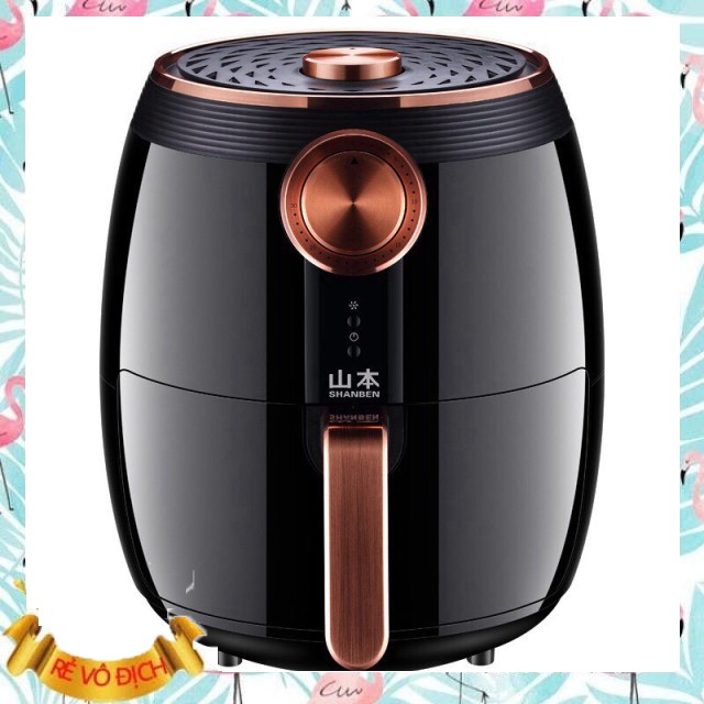 Nồi chiên không dầu điều khiển cơ SHANBEN 7828 Dung tích 4,5L Công suất 1400W bảo hành 12 tháng
