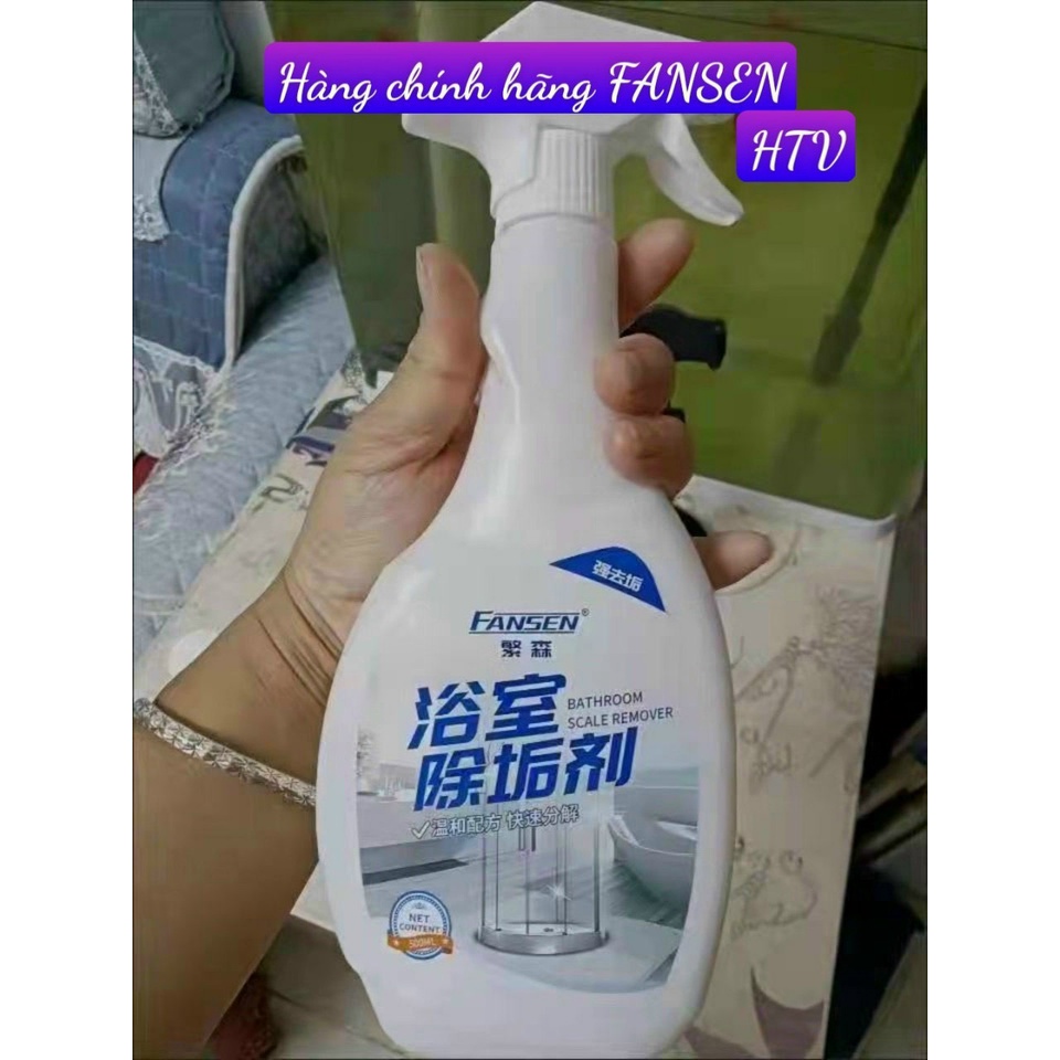 Chai Xịt Tẩy Rửa Vệ Sinh Nhà Bếp, Nhà Tắm Tẩy Cặn Canxi 500ml Siêu Sạch An Toàn