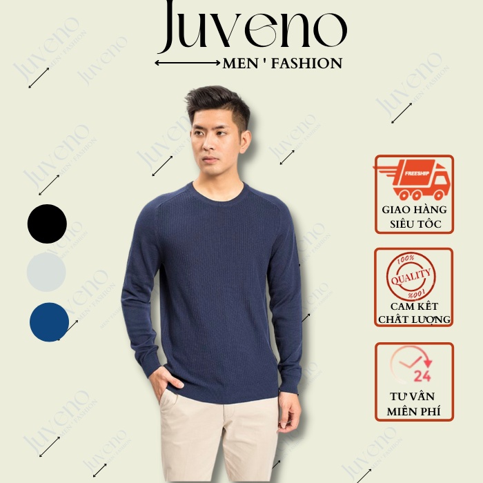 Áo len nam Aristino cao cấp, dáng ôm, chất len đẹp không bai gião, mềm mịn, đủ size - KWO003W8