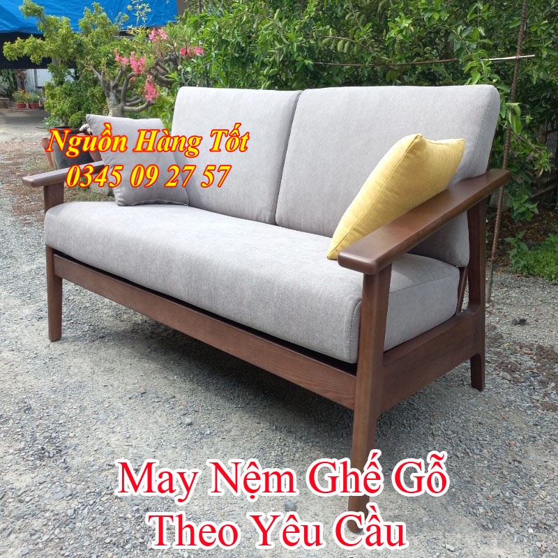 Nệm Ngồi Ghế Sofa Mây TIDUS - Nhận May Nệm Ghế Salon Gỗ Theo Yêu Cầu.