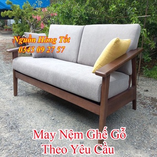 Nệm Ngồi Ghế Sofa Mây TIDUS - Nhận May Nệm Ghế Salon Gỗ Theo Yêu Cầu.