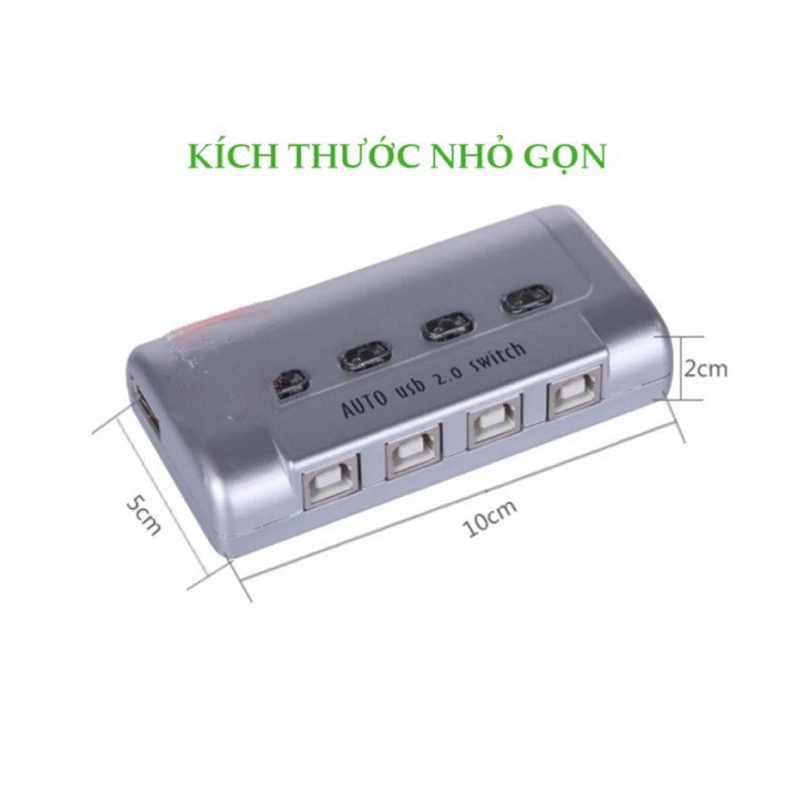 Bộ chia sẻ máy in tự động 1 ra 4 MT viki SW241 - Bộ chia máy in 1 ra 4 - Chia máy in 1 in 4 out -dc905