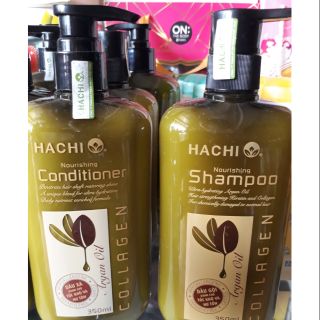 [ THANH LÝ NGHỈ BÁN ]Bộ đôi dầu gội + xả dành cho tóc khô và hư tổn HACHI 350ml