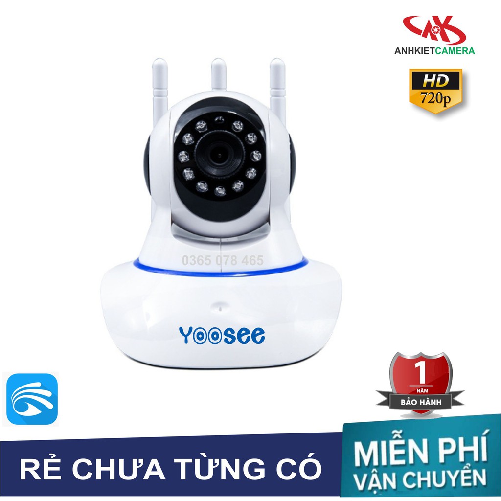 Camera Yoosee HD720P 3 Anten Siêu Nét | BigBuy360 - bigbuy360.vn