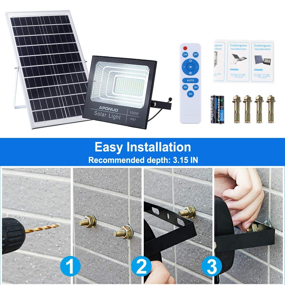 Đèn Pha Led Năng Lượng Mặt Trời 200w [ Bảo Hành 2 Năm]