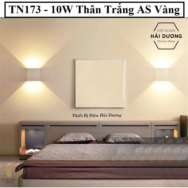 Đèn Tường Energy Green Lighting TN173 Led Vuông Chống Nước 6w - 10w Điều Chỉnh Góc Sáng 10cm