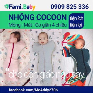 [CHÍNH HÃNG] NHỘNG CHŨN COCOON_AN TOÀN CO GIÃN THOÁNG MÁT_ÔM TRỌN GIẤC NGỦ CON YÊU