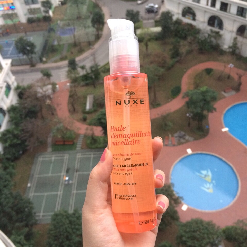 Dầu tẩy trang Nuxe Huile Démaquillante Micellaire Cleansing Oil Rose bản mới