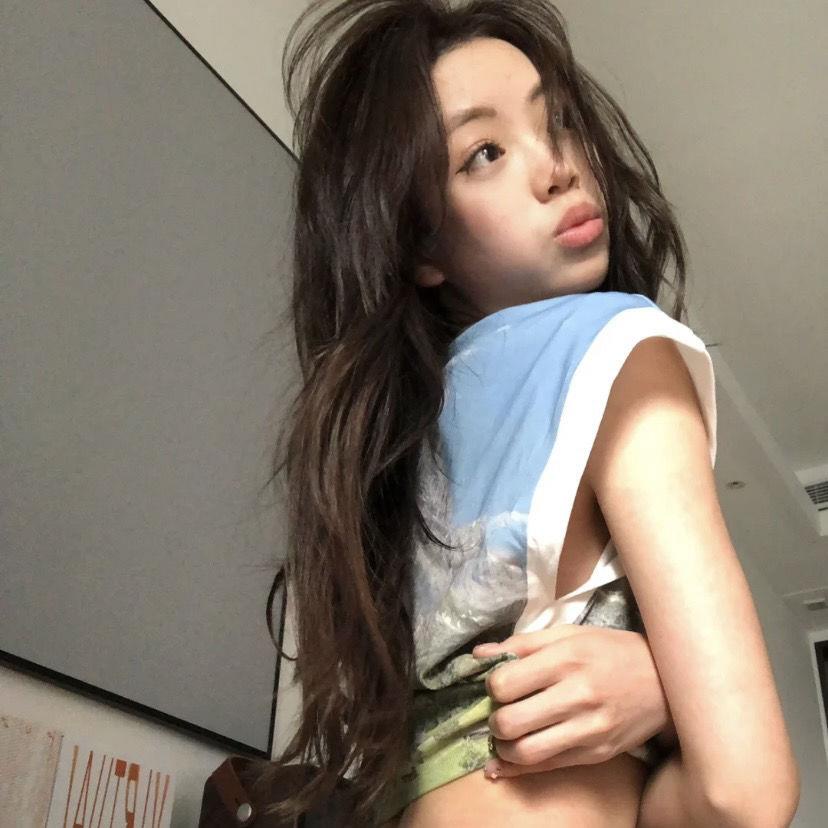 Áo Thun Cổ Tròn Dáng Rộng In Hình Phong Cảnh Ngọn Núi Mỹ Cổ Tròn Thời Trang Đường Phố Cho Nữ