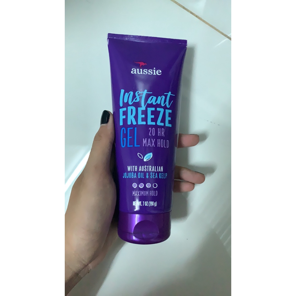 GEL TẠO KIỂU TÓC AUSSIE INSTANT FREEZE SCULPTING HAIR GEL 198G CHÍNH HÃNG - 9356