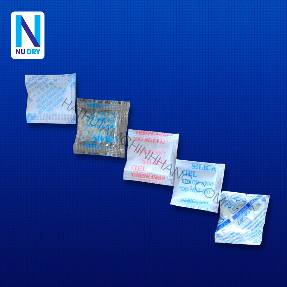 Combo 1000 Gram Gói hút ẩm silica gel 1 Gram hút ẩm cho Thưc phẩm Quần áo Giày dép Máy ảnh Phòng Ngủ hoa khô NU DRY