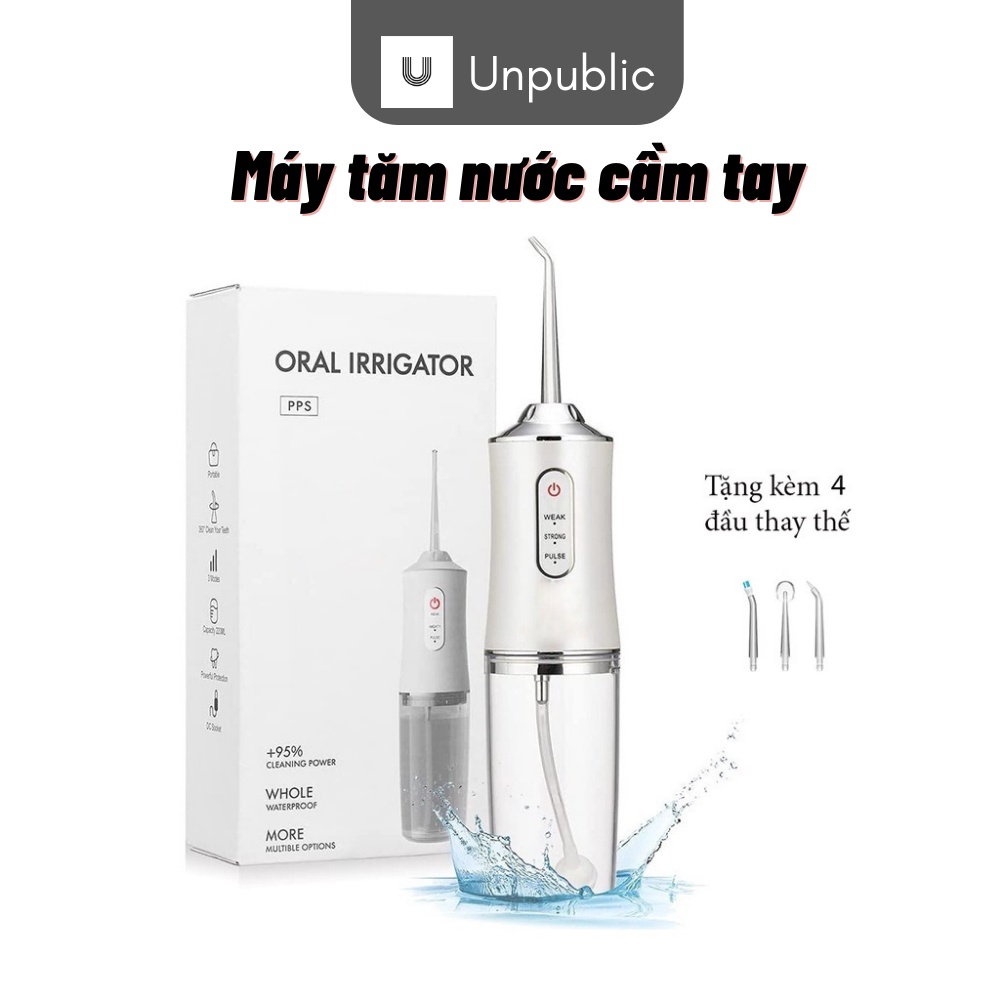Máy tăm nước cầm tay Unpublic chống nước IPX7