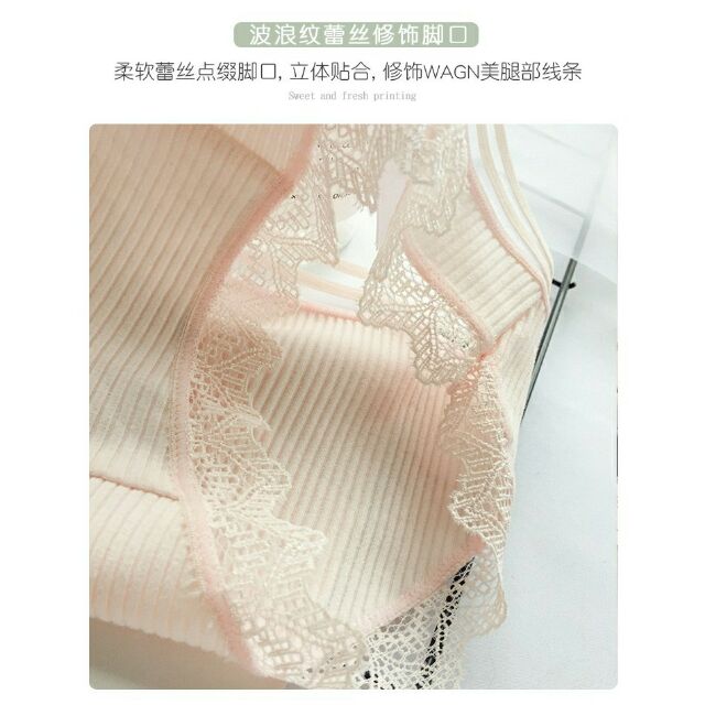 Quần Lót Sợi Tre Viền Ren Pastel | BigBuy360 - bigbuy360.vn