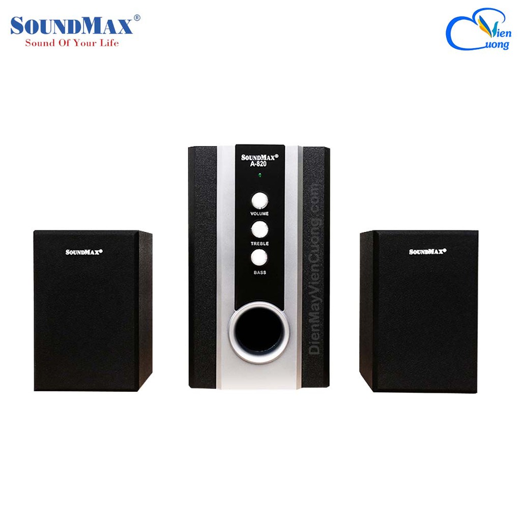 Loa 2.1 SoundMAX A820 (Đen)-Hàng Chính Hãng