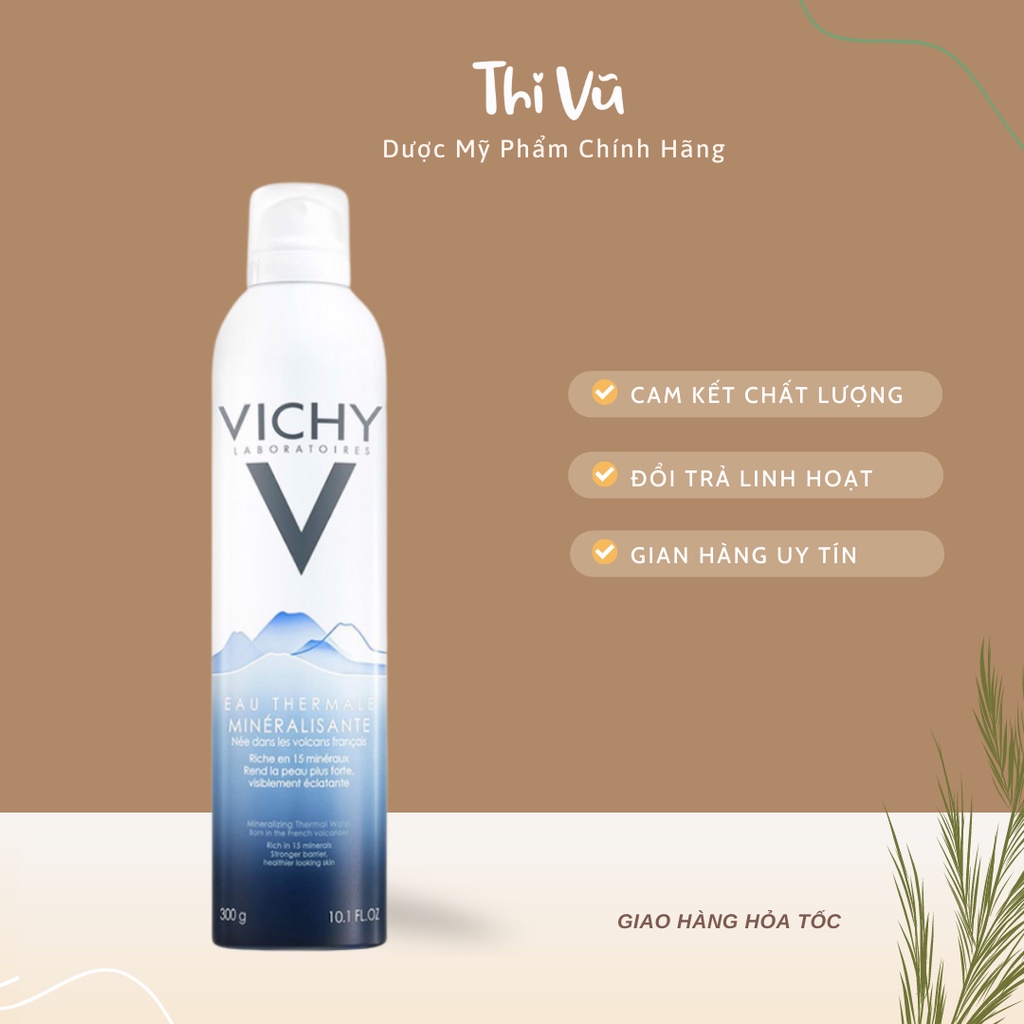 Xịt Khoáng Vichy Làm Dịu Cấp Ẩm Cho Da 300ml - Thi Vũ