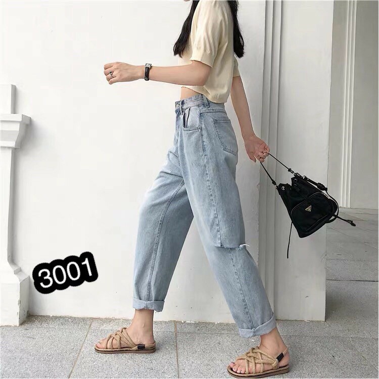 Quần Jeans Nữ Cắt Gối 3001