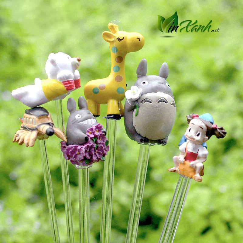 Đoạn que mica trong suốt hình trụ làm phụ kiện trang trí tiểu cảnh, DIY
