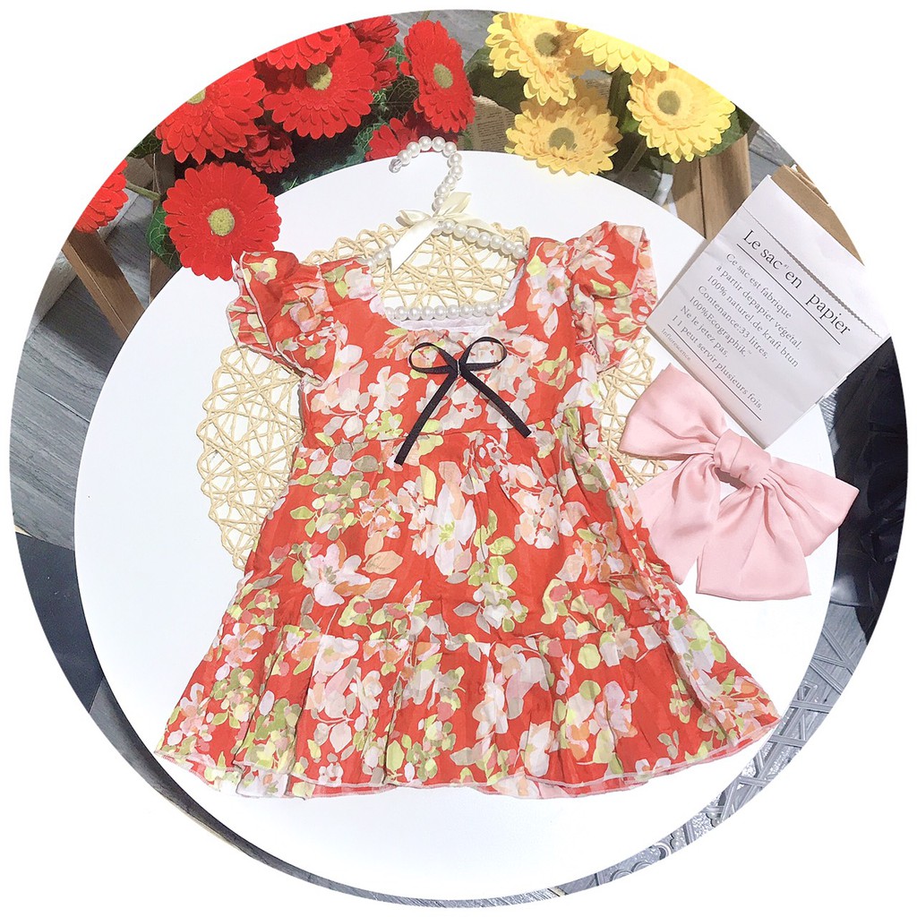 Mẫu Mới Váy Hoa Đủ Sắc Cho Bé Gái Mã BG527