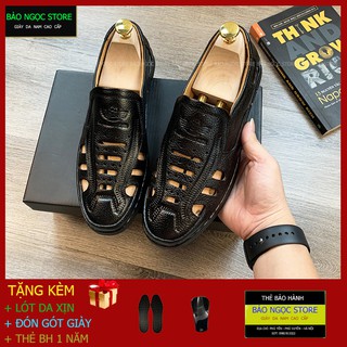 GIÀY LƯỜI NAM MÙA HÈ CỰC MỀM CỰC THOÁNG MÁT - BẢO HÀNH NỔ DA BONG ĐẾ 1 NĂM - ĐẾ CAO SU ĐÚC CỰC MỀM - MÃ RK268