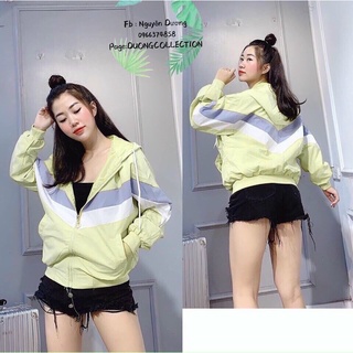 Áo khoác dù 2 lớp 2 gạch - S8A