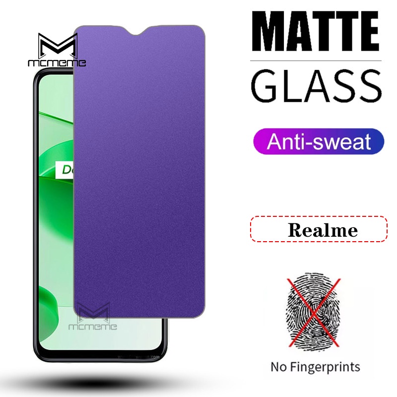 Kính Cường Lực Chống Vân Tay Cho OPPO Realme C30s C33 C35 C30 C21 C21Y C25Y C25s C20 C25 9 9i 8 8i 7 7i 6 5 3 Pro 5s 5i 6i C15 C12 C3 C3i Q