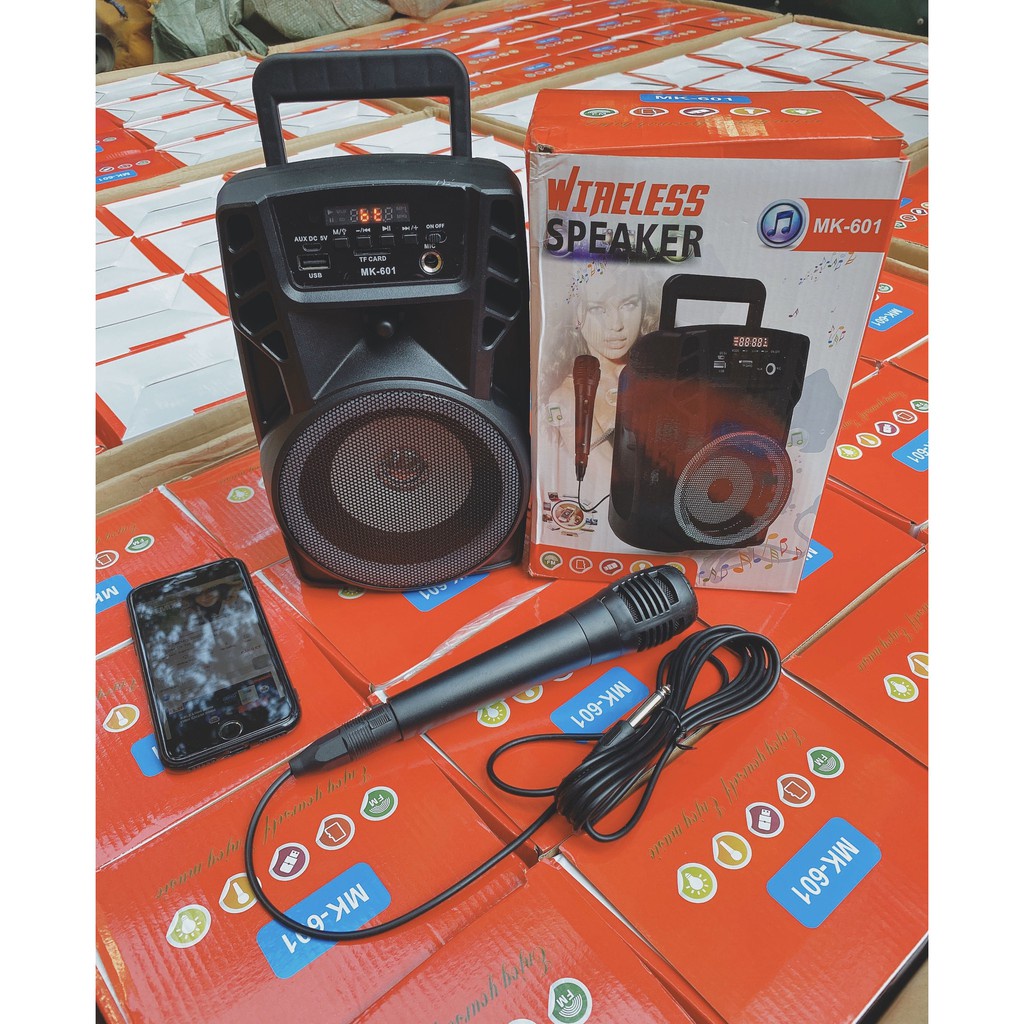 Loa kẹo kéo mini 🌸FREE SHIP🌸 loa kẹo kéo tặng kèm mic MK601 mã sp KN119