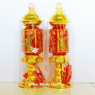 Bộ 02 đèn thờ lục giác - ánh sáng cao sang trọng tiện nghi - đèn thờ -  đèn thờ - đèn thờ