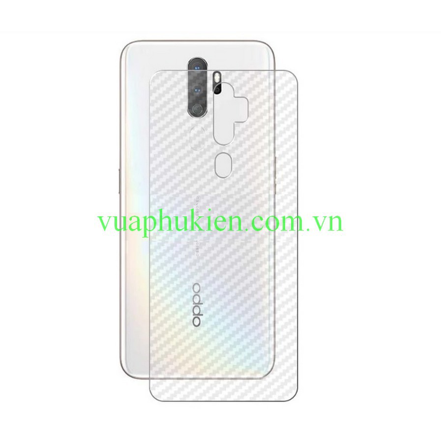 Miếng dán vân Carbon mặt lưng chống trơn, chống vân tay dành cho Oppo A9 2020, A5 2020