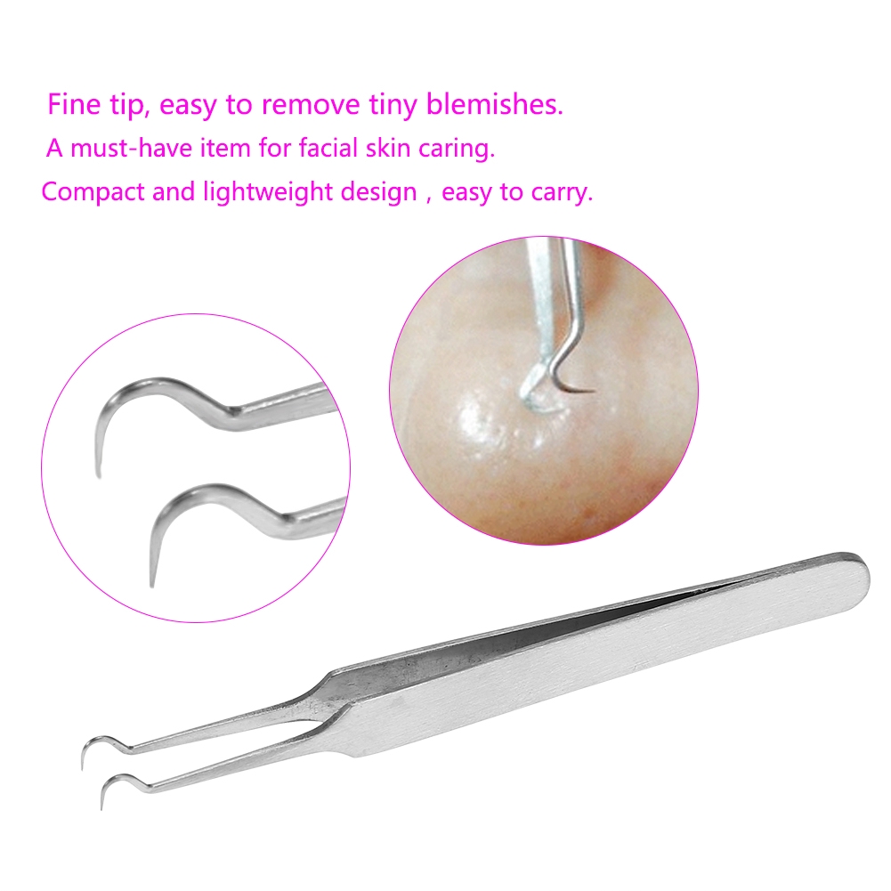 Nhíp Gắp Mụn Đầu Đen Làm Đẹp Bằng Thép Không Gỉ