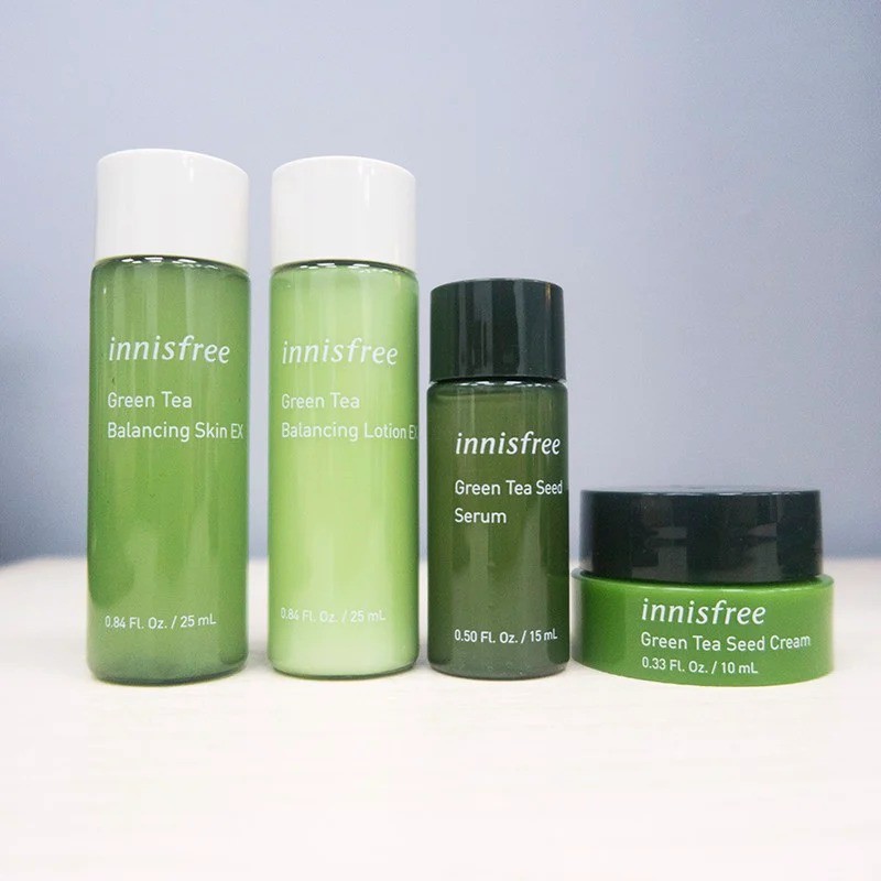 Bộ Kit 4 Sản Phẩm Dưỡng Ẩm Innisfree Green Tea Special Kit Ex