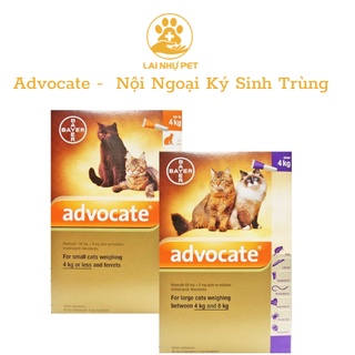 Advocate 1tuýt - nhỏ gáy ngăn ngừa nội ngoại ký sinh trùng cho mèo - lai nhự pet
