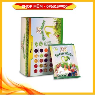 💧💧 bột ngũ cốc 25 green nutri vegan 300g 💧🌼-hộp 12 gói 25gram