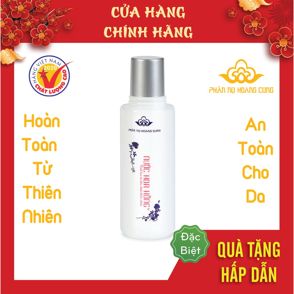 Nước Hoa Hồng Se Khít Lỗ Chân Lông, Nước Hoa Hồng Làm Sạch Da Phấn Nụ Hoàng Cung 120ml