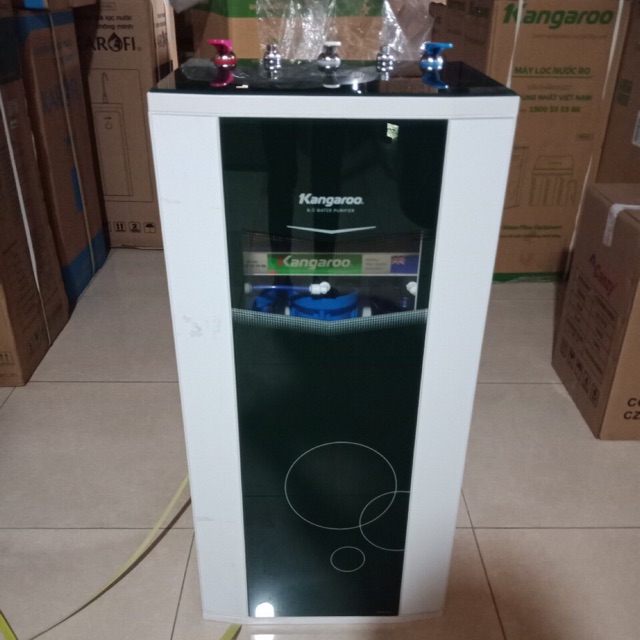[ELHA10 giảm tối đa 1TR] Máy lọc nước Kangaroo 2 vòi nóng lạnh 10 cấp lọc KG10A3