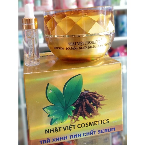 Kem nám - Đồi mồi - Ngừa nhăn - Làm trắng da - Nhật Việt Trà xanh 20g