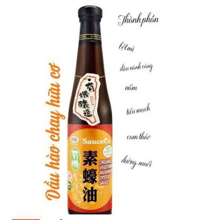 DẦU HÀO CHAY HỮU CƠ ĐÀI LOAN 420ML