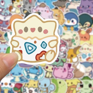Set 50 Sticker Hình Pokemon Dễ Thương Dán Trang Trí laptop/laptop Chống Thấm Nước
