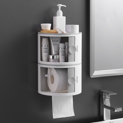 Hộp Giấy Vệ Sinh OENON, Hộp Đựng Giấy Thiết Bị Nhà Tắm Dán Tường Cao Cấp- Tặng Kèm Miếng Dán