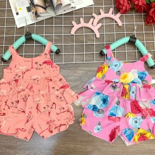 Combo 2-3 bộ - Đồ bộ cánh tiên bé gái, lanh lụa
