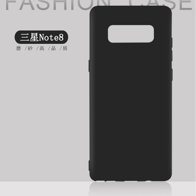 Samsung Note 3,4,5,8,9,C5,C5 Pro,C7,C7 Pro,C8,C9,C9 Pro, Black TPU Phone Case