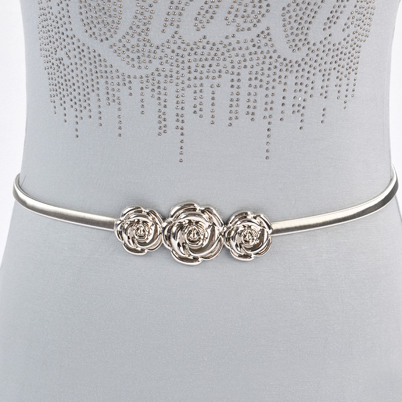 Thắt lưng hoa đính đá kiểu dáng thanh lịch dành cho nữ