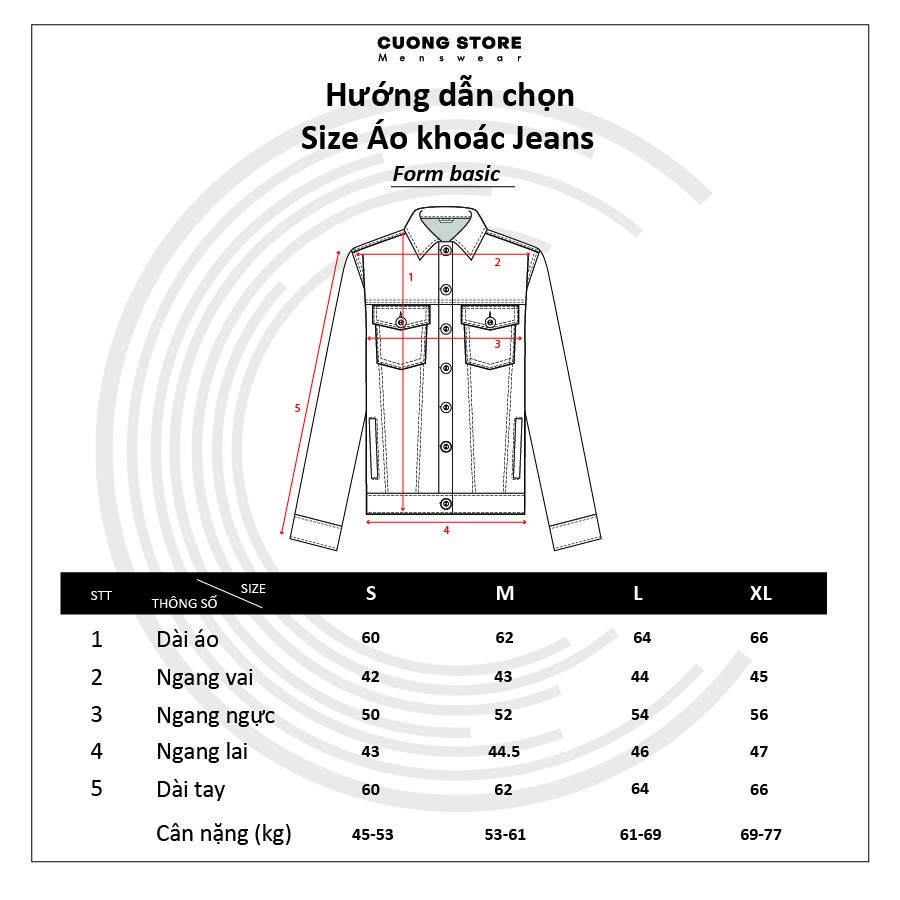 Áo khoác Jean nam basic màu xanh đậm MRC 023 - SN chất denim cao cấp, dày dặn, form chuẩn tôn dáng - CUONG STORE