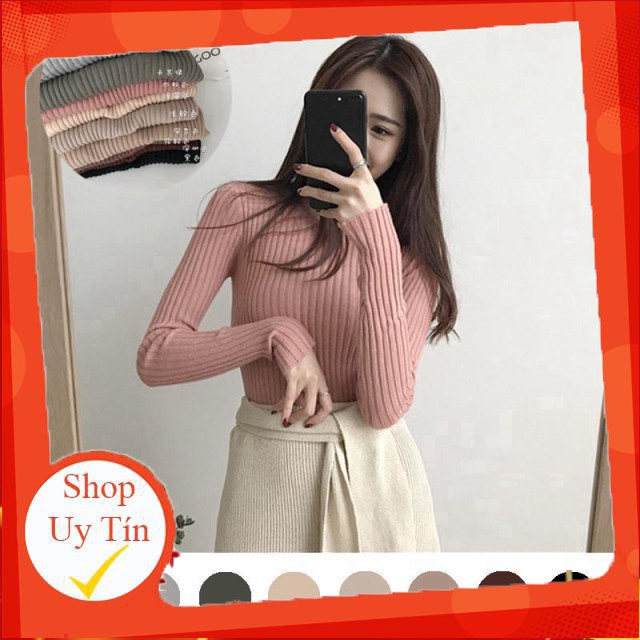 áo cổ lọ Áo len Áo thun nam tay dài cổ tròn màu trơn Liên hệ mua hàng 084.209.1989