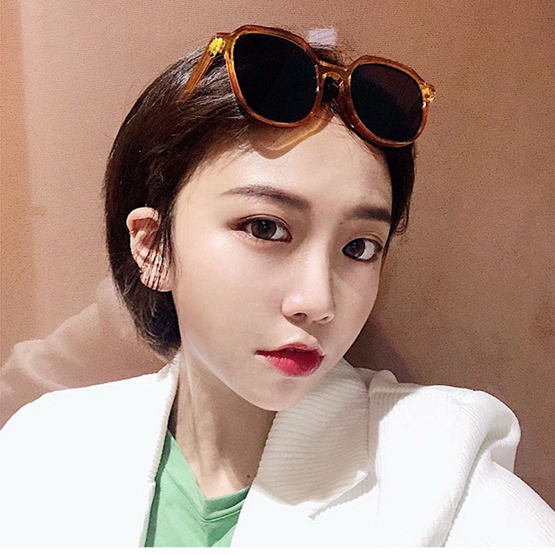 Kính mát tròn chống tia cực tím thời trang Hàn Quốc cho nữ 2022